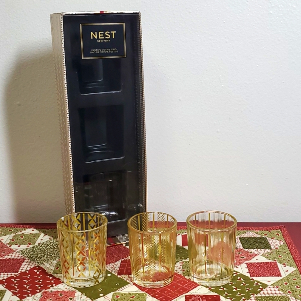 Empty Nest Festive Votive Trio
